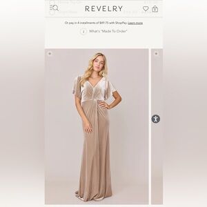 Revelry Cream and Tan Maxi Dress